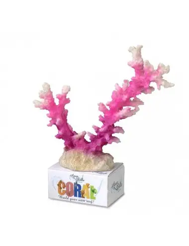 Aqua Della - Coral module staghorn L - Rose/blanc - 19,5x13,5x6cm