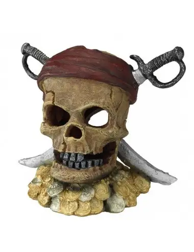 Aqua Della - Pirate skull sword head - 21,5x16,5x20cm - Crâne de pirate