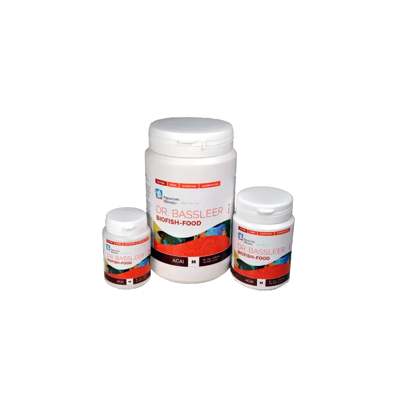 DR. BASSLEER - Biofish food Acai 60g - Nourriture naturelle pour poissons - M