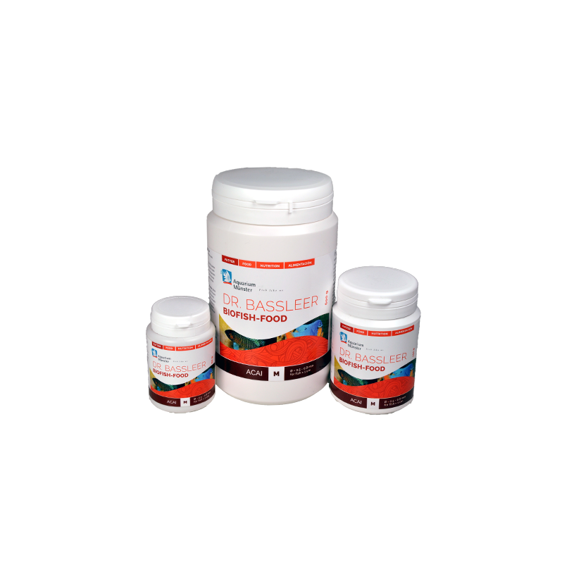 DR. BASSLEER - Biofish food Acai 60g - Natural fish food - M