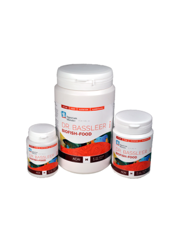 DR. BASSLEER - Alimento Biofish Acai L - 60g - Alimento natural para peces Aquarium Munster - 1