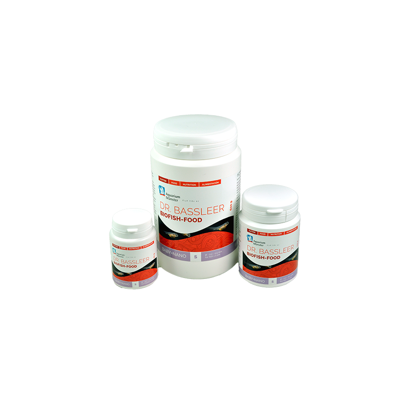 DR. BASSLEER - Biofish food baby+nano 60g - nourriture complète pour les petits poissons et les bébés - S