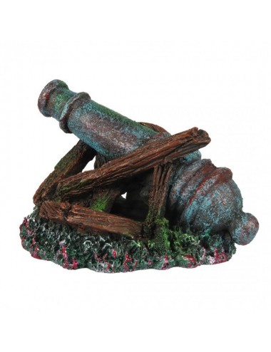 Aqua Della - Destroyed cannon - 16.5x12.5x10.5cm