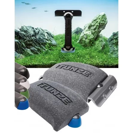 TUNZE - Care Magnet Strong+ 0220.025 con Care Booster - Imán para cristales de acuario