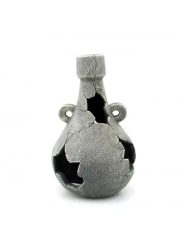 AQUAVIE - DECO R AMPHORE 3T GRISE - 7,5x7,5x12cm