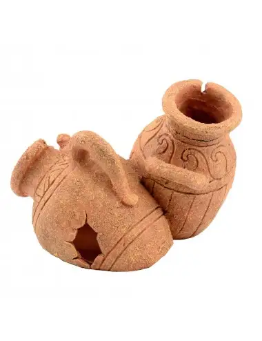 AQUAVIE - DECO R DUPLA AMFORA N°2 - 20x14x16cm