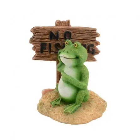 AQUAVIE - DECO R FUN FROG PANEL - 5.5x5.5x6.5cm