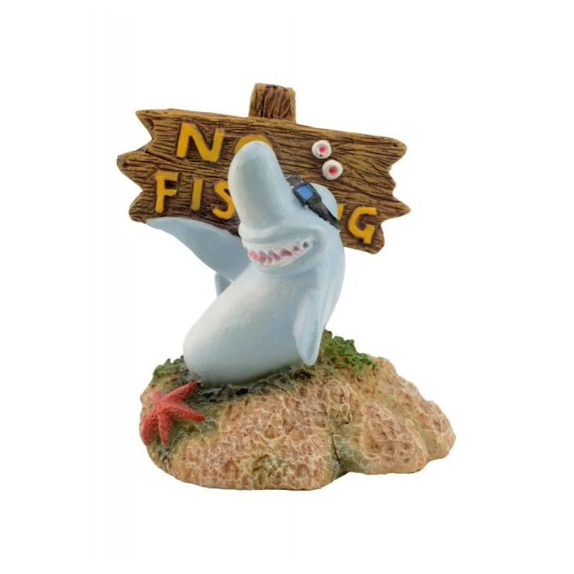AQUAVIE - PANNELLO DECO R FUN SHARK - 5x5x6,5cm