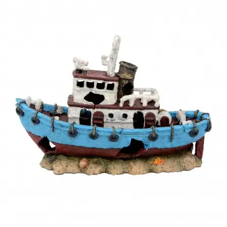 AQUAVIE - DECO R BATEAU PECHE BLEU - 30,5x12x20cm AQUAVIE - DECO R BATEAU PECHE BLEU - 30,5x12x20cm