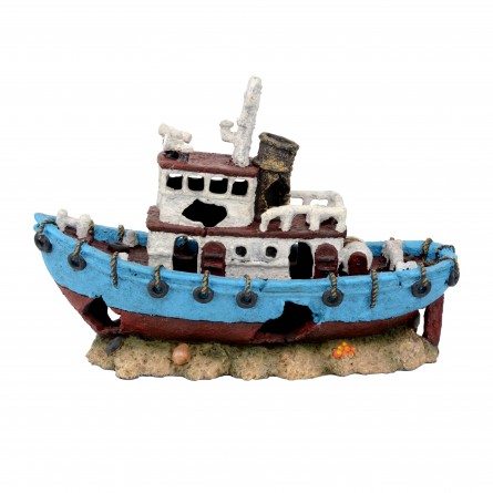 AQUAVIE - DECO R RIBARSKI ČAMAC PLAVI - 30,5x12x20cm AQUAVIE - DECO R RIBARSKI ČAMAC PLAVI - 30,5x12x20cm