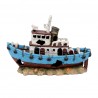 AQUAVIE - DECO R BLUE FISHING BOAT - 30,5x12x20cm