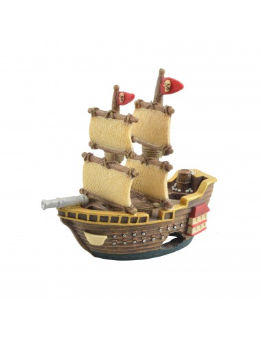AQUAVIE - DECO R BARCO PIRATA NIÑO SM - 14x6x14cm