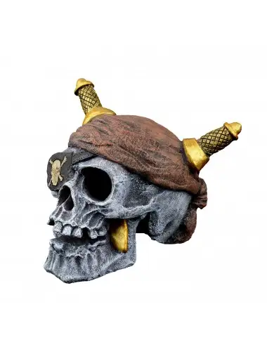 AQUAVIE - CABEÇA DE PIRATA DECO R BAT 2 - 11,5x11x10cm