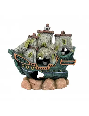AQUAVIE - DECO R PIRATA BOAT WRECK PM - 15,5x6,5x14,5cm