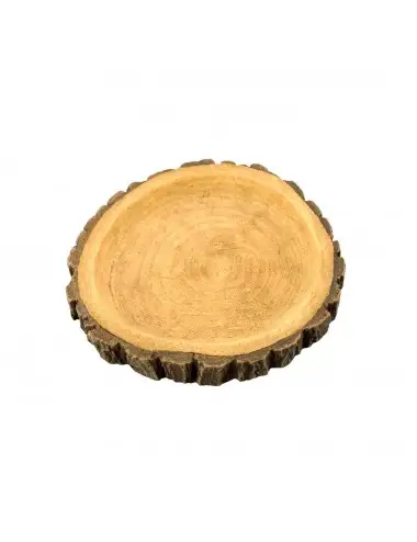 AQUAVIE - DECO R TERRA ABREUVOIR BOIS ROND 10 - 10x8x1,5cm