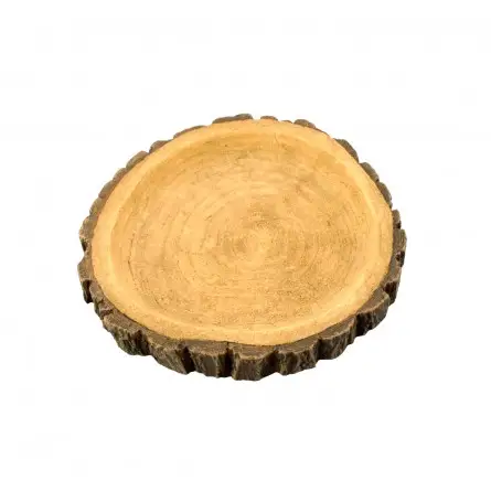 AQUAVIE - DECO R TERRA ABREUVOIR BOIS ROND 10 - 10x8x1,5cm