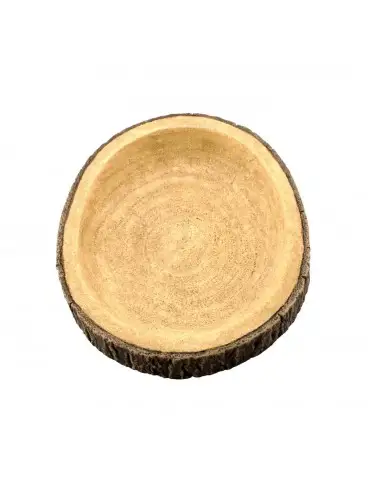 AQUAVIE - DECO R TERRA ABREUVOIR BOIS ROND 13 - 12,5x12x1,5cm