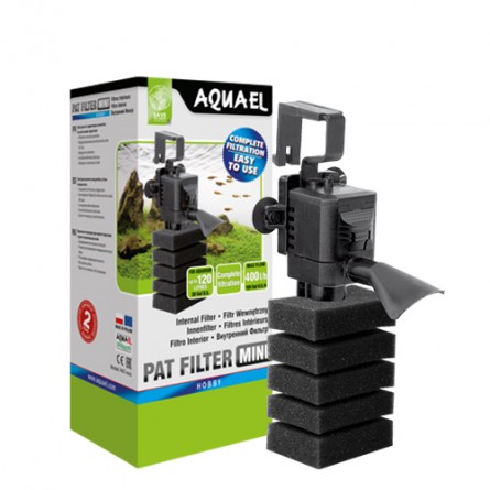 AQUAEL - PAT Mini - 400l/h - filtro interno com turbina miniatura