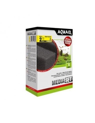 AQUAEL – Standard-Filterschaum für Fan 3 Plus-Filter – x2