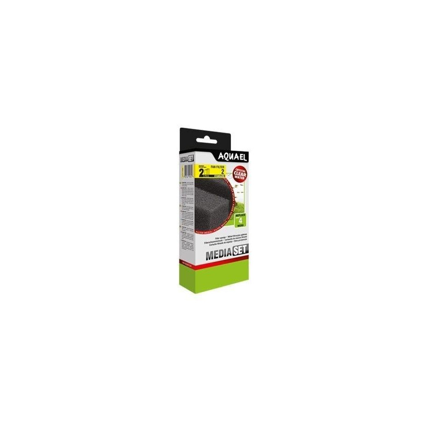 AQUAEL - Mousse filtrante standard pour filtre Fan 2 Plus - x2