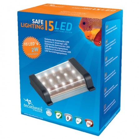 AQUATLANTIS - Safe Lighting 15 LED 1,2 W - Rampe LED pour aquarium d'eau douce AQUATLANTIS - Safe Lighting 15 LED 1,2 W - Rampe LED pour aquarium d'eau douce