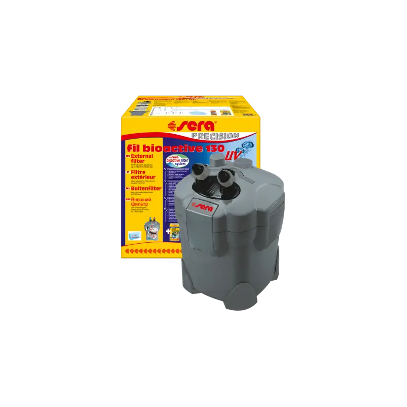 SERA - Fil bioactive 130 + UV − Filtre extérieur 130l - pour aquariums d’eau douce avec UV-C
