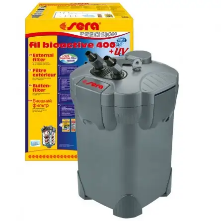 SERA - Bioactieve draad 400 + UV − Buitenfilter 400l - voor zoetwateraquaria met UV-C SERA - Bioactieve draad 400 + UV − Buitenfilter 400l - voor zoetwateraquaria met UV-C