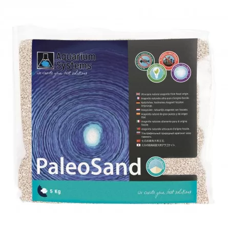 AQUARIUM SYSTEMS - Paleosand - sable aragonite naturelle - 5 kg en 2 granulométrie (1-2 mm et 3mm)