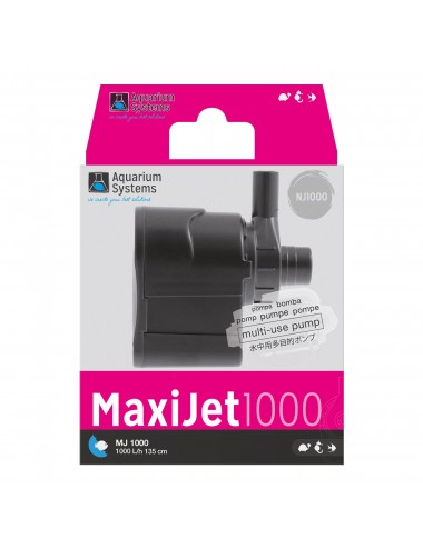 SISTEMI PER ACQUARIO - Pompa MaxiJet 1000 - 1000 l/h - Pompa sommersa acqua dolce e acqua di mare