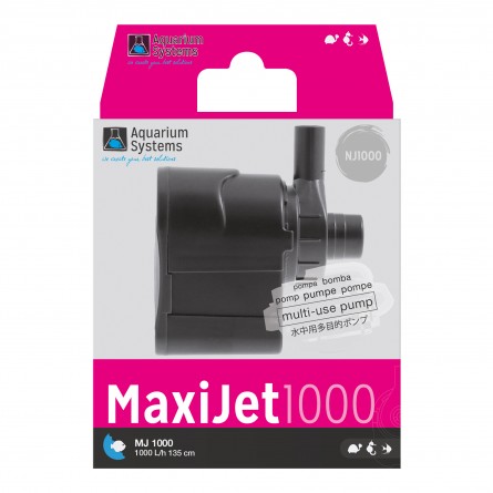 SISTEMAS DE AQUÁRIO - Bomba MaxiJet 1000 - 1000 l/h - Bomba submersível para água doce e água do mar SISTEMAS DE AQUÁRIO - Bomba MaxiJet 1000 - 1000 l/h - Bomba submersível para água doce e água do mar