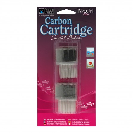 AQUARIUM SYSTEMS - Cartuccia a carbone attivo Small & Medium - per New Jet AQUARIUM SYSTEMS - Cartuccia a carbone attivo Small & Medium - per New Jet