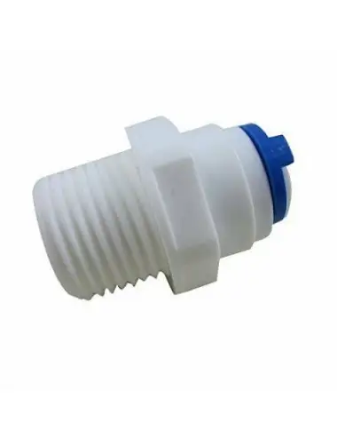 AQUAPERFEKT- Racor recto 1/4 pulgada - Para cartucho de osmosis