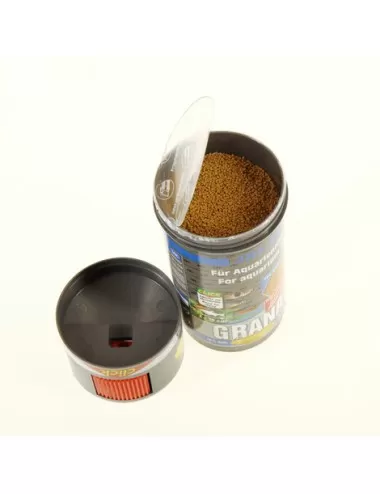 JBL - Grana CLICK - 250 ml - Aliment de base Premium en granulés pour petits poissons d'aquarium, avec doseur à clics