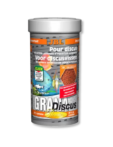 JBL - GranaDiscus - 250 ml - Alimento básico premium em grânulos para disco