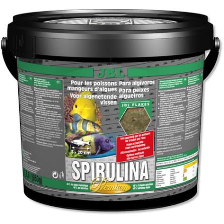 JBL - Spirulina - 5,5 L - Mangime premium per mangiatori di alghe JBL - Spirulina - 5,5 L - Mangime premium per mangiatori di alghe