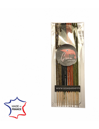 Gioia Shrimp - Lot de 12 lollies mixtes - Pour crevettes d’aquarium
