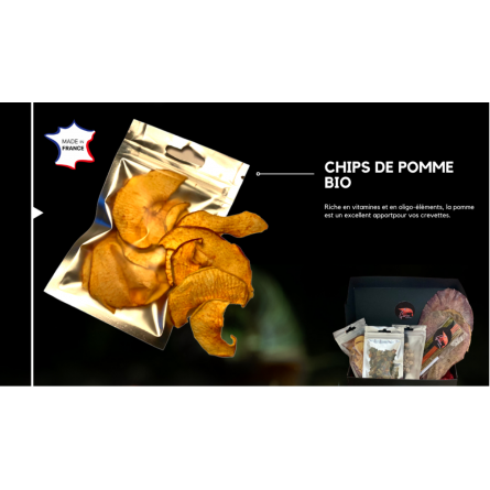 Gioia Shrimp - Coffret cadeau - 1 lot de Lollies, granulés mixtes, chips - Pour crevettes d'aquarium