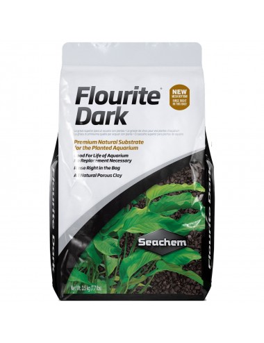 SEACHEM - Flourite Dark - 3.5 kg - Gravier naturel de première qualité pour l'aquarium planté