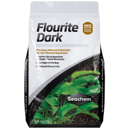 SEACHEM - Flourite Dark - 3.5 kg - Gravier naturel de première qualité pour l'aquarium planté