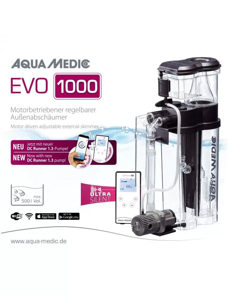 AQUA-MEDIC - EVO 1000 - Écumeur interne - Aquariums 500 litres