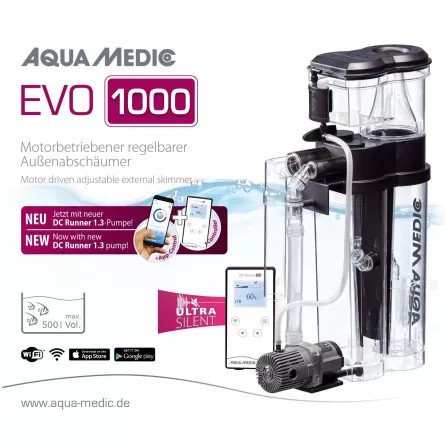 AQUA-MEDIC - EVO 1000 - Écumeur interne - Aquariums 500 litres