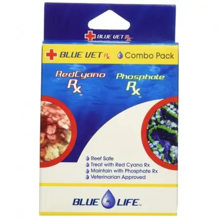 BLUE LIFE USA - Combo Pack - 30ml - Red Cyano Rx and Phosphates Rx - Rimuove cianobatteri e fosfati BLUE LIFE USA - Combo Pack - 30ml - Red Cyano Rx and Phosphates Rx - Rimuove cianobatteri e fosfati