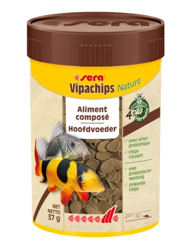 SERA - Vipachips Nature - 100ml - Mischfutter für Zierfische