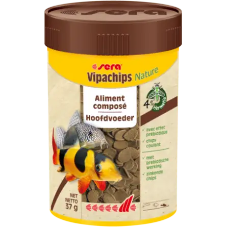 SERA - Vipachips Nature - 100ml - Aliment composé pour poissons d'ornements