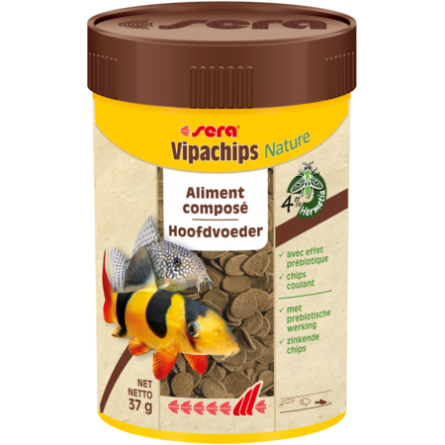 SERA - Vipachips Nature - 100ml - Mangime composto per pesci ornamentali SERA - Vipachips Nature - 100ml - Mangime composto per pesci ornamentali