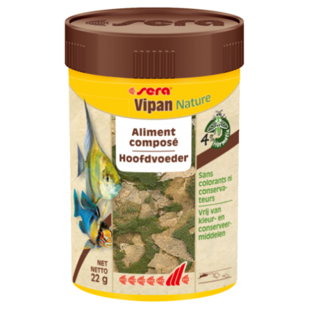 SERA - Vipan Nature - 100ml - Aliment pour poissons d'ornements SERA - Vipan Nature - 100ml - Aliment pour poissons d'ornements