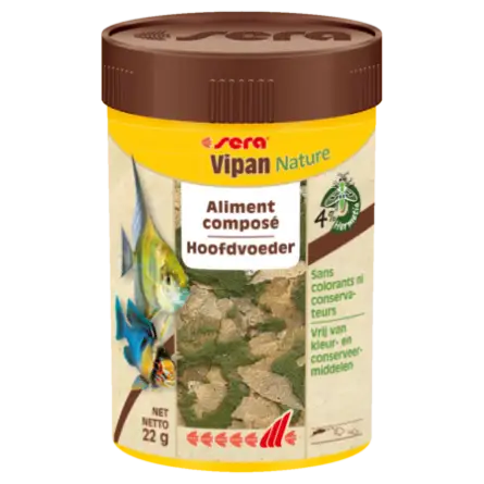 SERA - Vipan Nature - 100ml - Mangime per pesci ornamentali SERA - Vipan Nature - 100ml - Mangime per pesci ornamentali