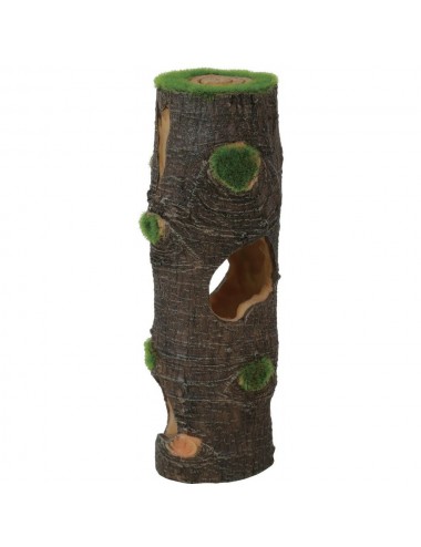 ZOLUX - Tronco Big Kipouss - 6,7x6,2x19 cm - Decoración artificial forrada con semillas