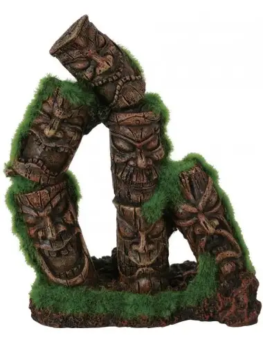 ZOLUX - Totem Kipouss de 3 colunas - 10x6x13 cm - Decoração artificial forrada com sementes