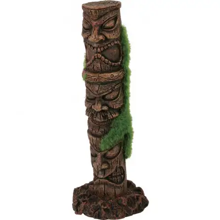 ZOLUX - Totem 1 colonne Kipouss - 5.2x4.6x13.1cm - Décoration artificielle tapissée de graines